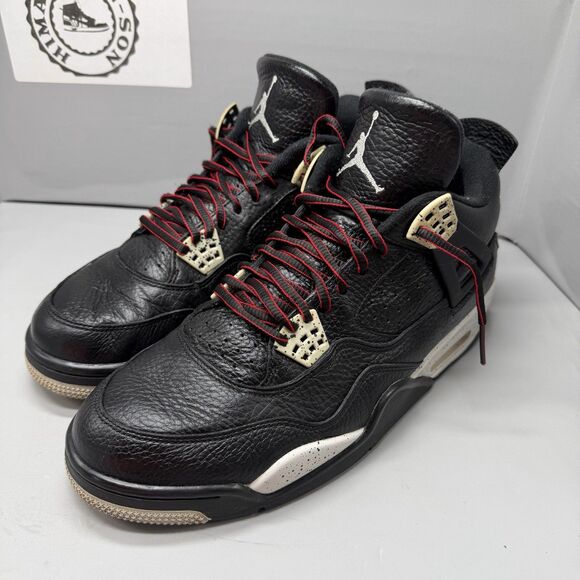 Air Jordan 4 Retro LS Oreo MEN Grey Black Leather 314254-003 Size 11 Preowned main image 5